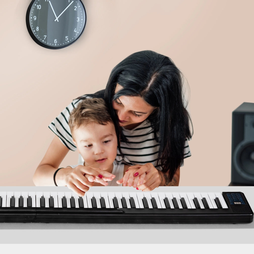 Tastiera con 88 tasti e pedale di risonanza, Pianoforte elettrico portatile funzione Bluetooth-Tastiere elettriche