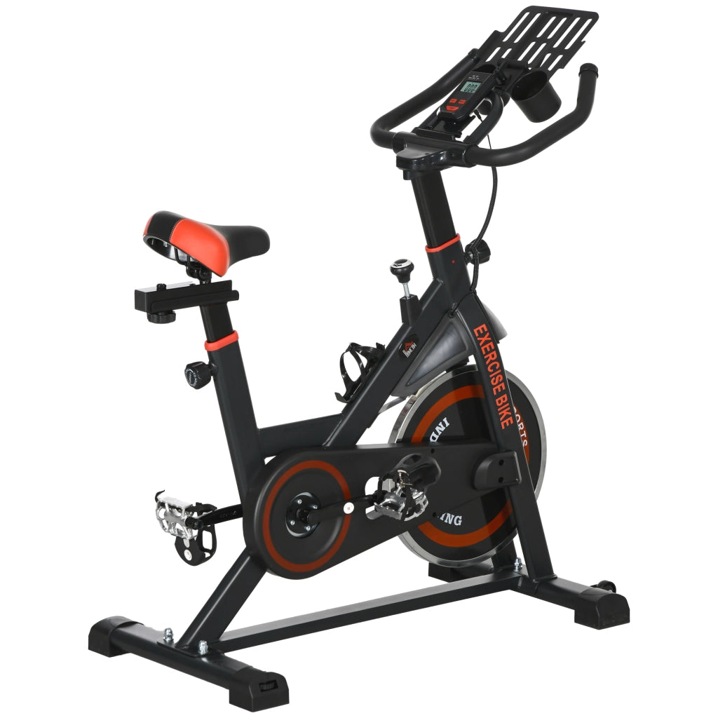 Bicicletta da Fitness ¨C Minimal ¨C Nero e Rosso