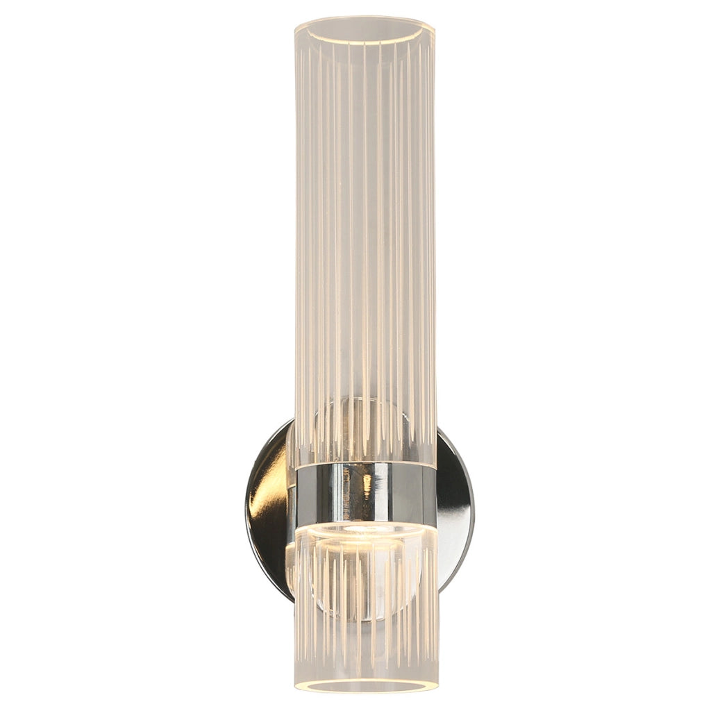 Applique Ambiente cromo tubo acrilico verticale LED CCT 18W