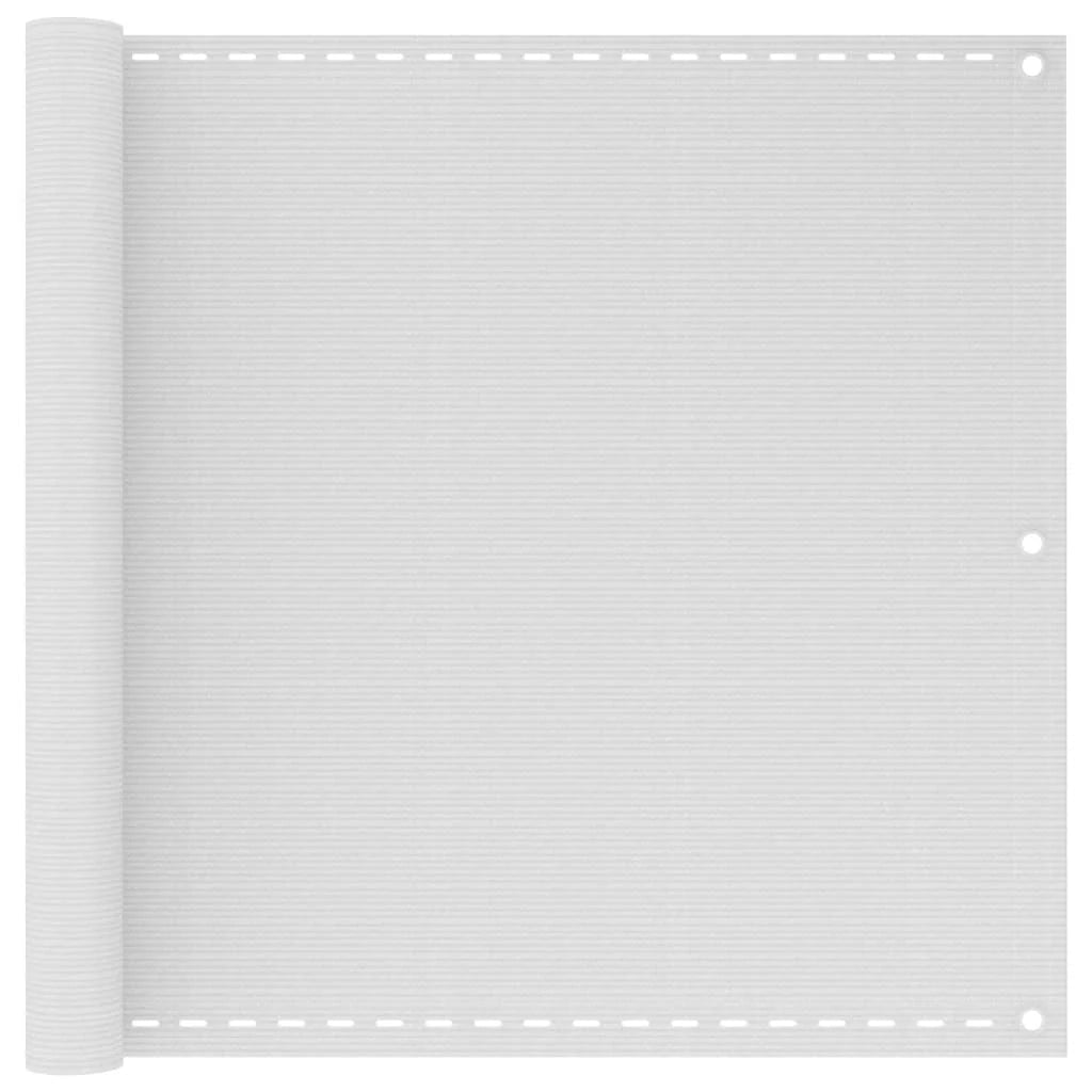 Schermo per balcone 90 x 500 cm bianco HDPE 02_0010059