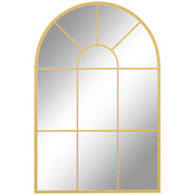Specchio da Parete ad Arco ¨C Xylo ¨C Vetro e Metallo Oro 91x60 cm