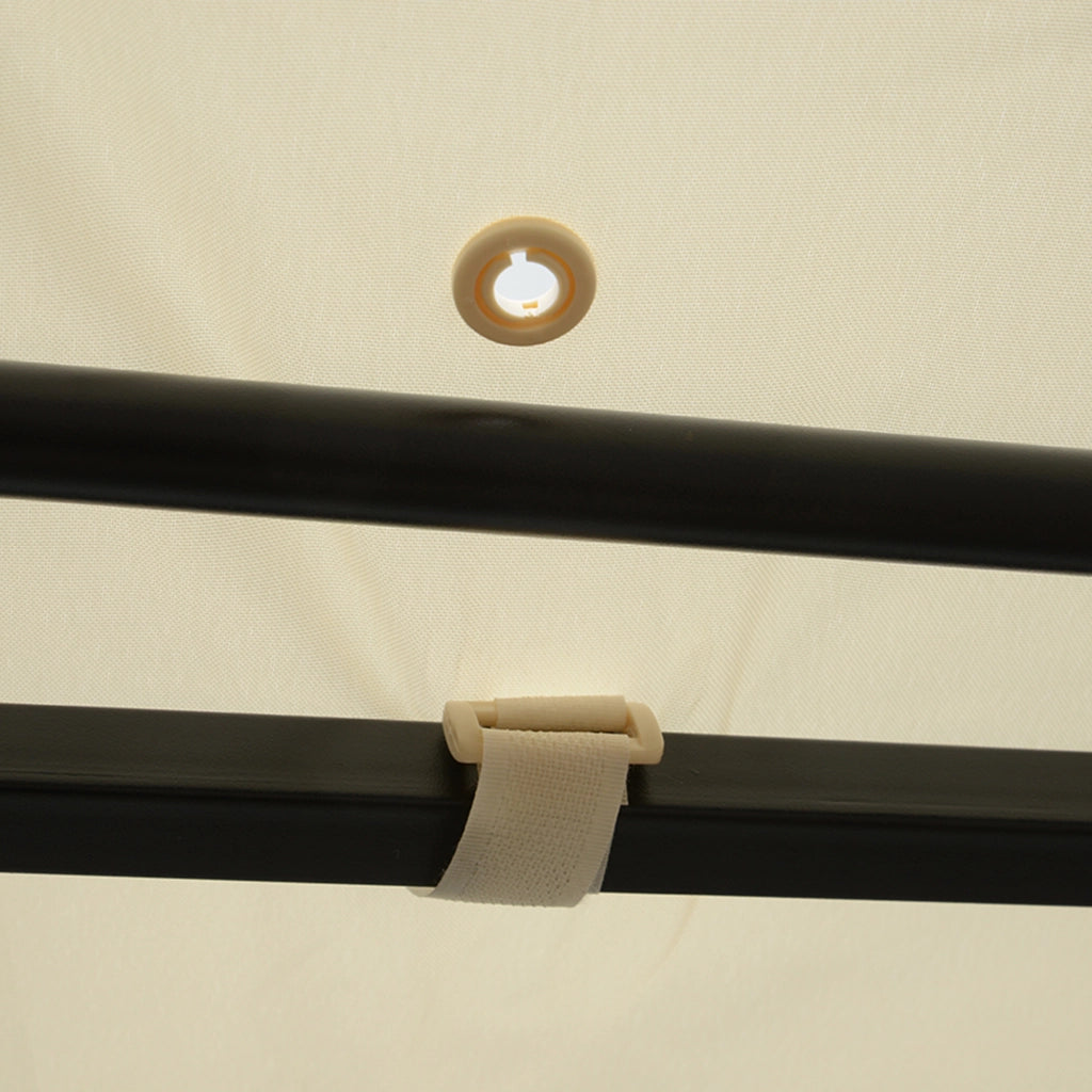 Gazebo con tetto apribile 3x2.5m ¨C Minimal ¨C crema