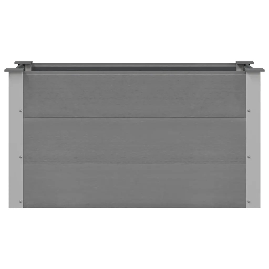Letto Rialzato da Giardino in WPC 100x50x54 cm Grigio 43603