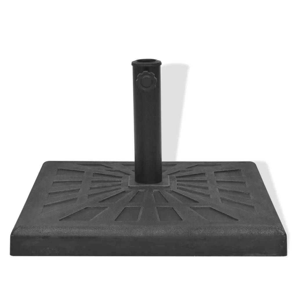 Base per Parasole Quadrata in Resina Nera 12 kg 43660
