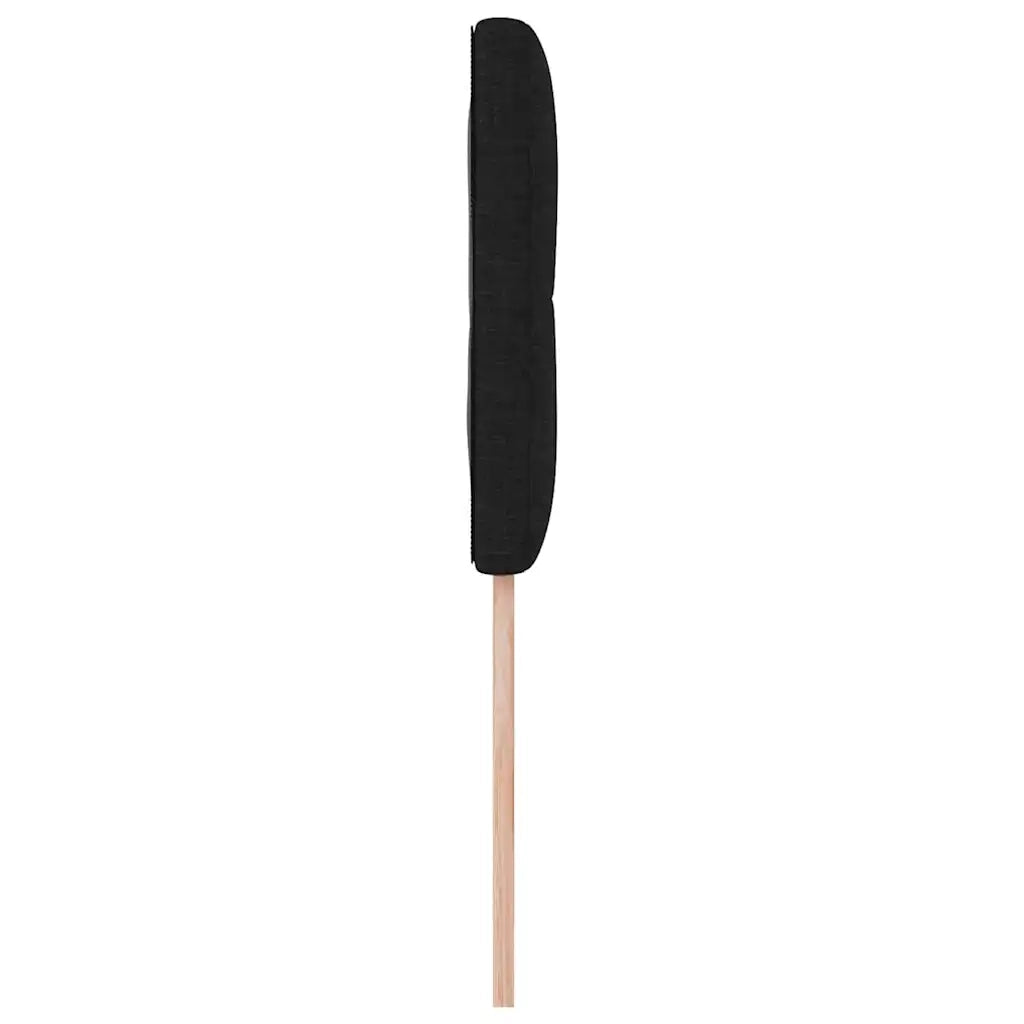 Testiera-Testata-Testiera Decorativa Nero 80 cm Tessuto