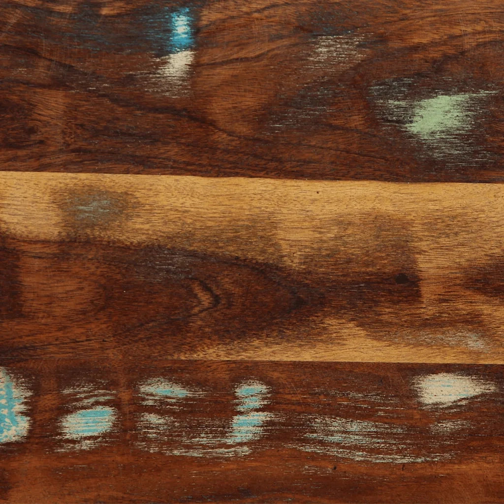 Testiera 120 cm in Legno Massello di Recupero e Ferro 4017547
