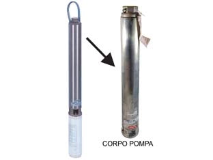 CORPO POMPA PER ELETTROPOMPA SOMMERSA DA 4 MONO E TRIFASE KW 0,75 - 1 pezzi LOWARA