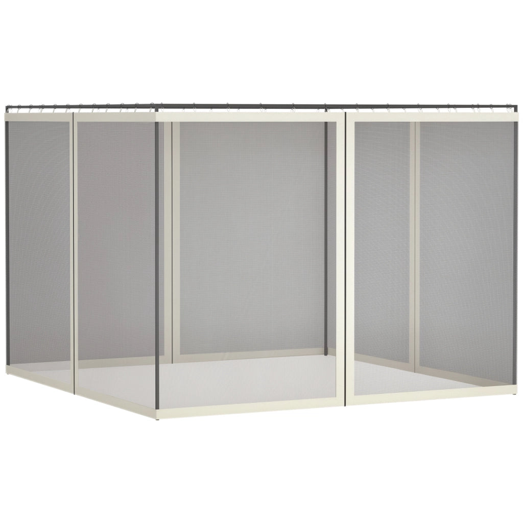 Zanzariere per gazebo 3x4m ¨C Xylo ¨C Set 4 pezzi con zip e ganci