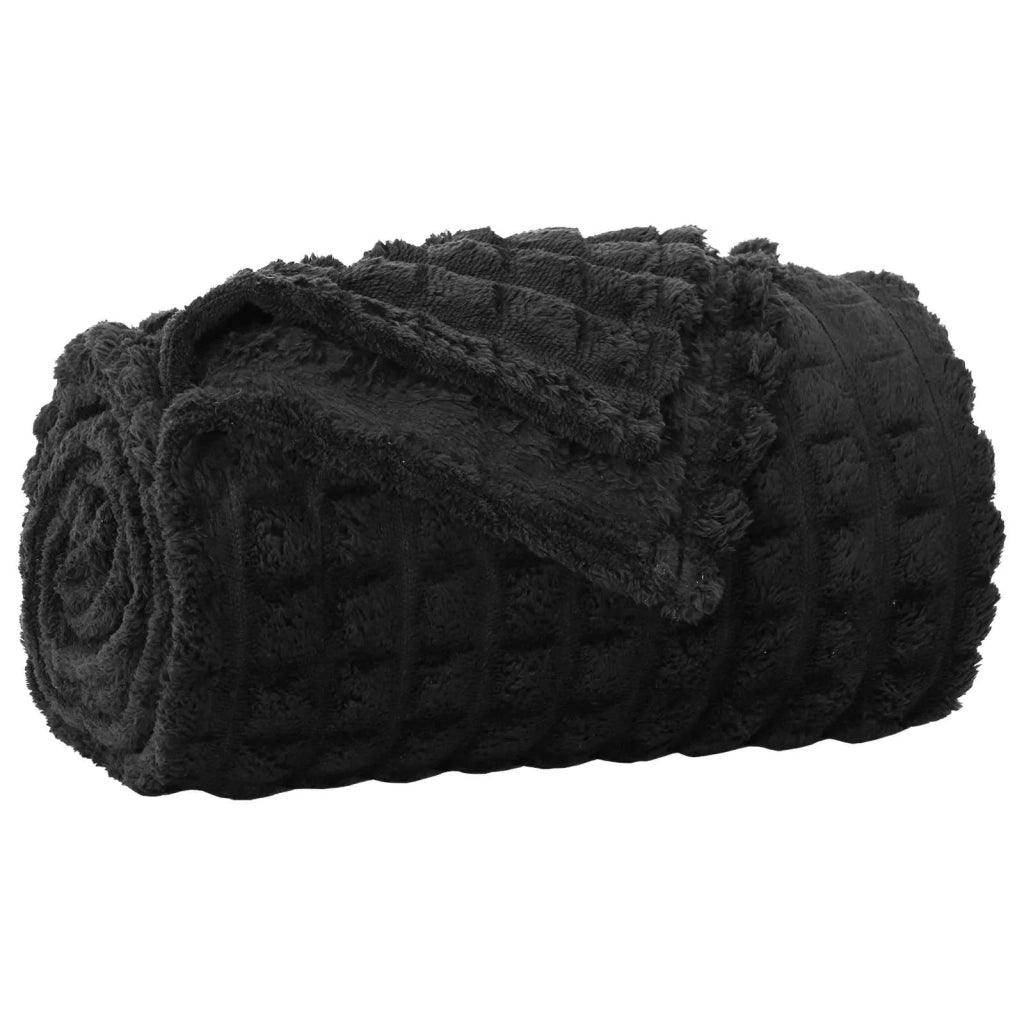 Coperta Nero 240 x 220 cm Panno