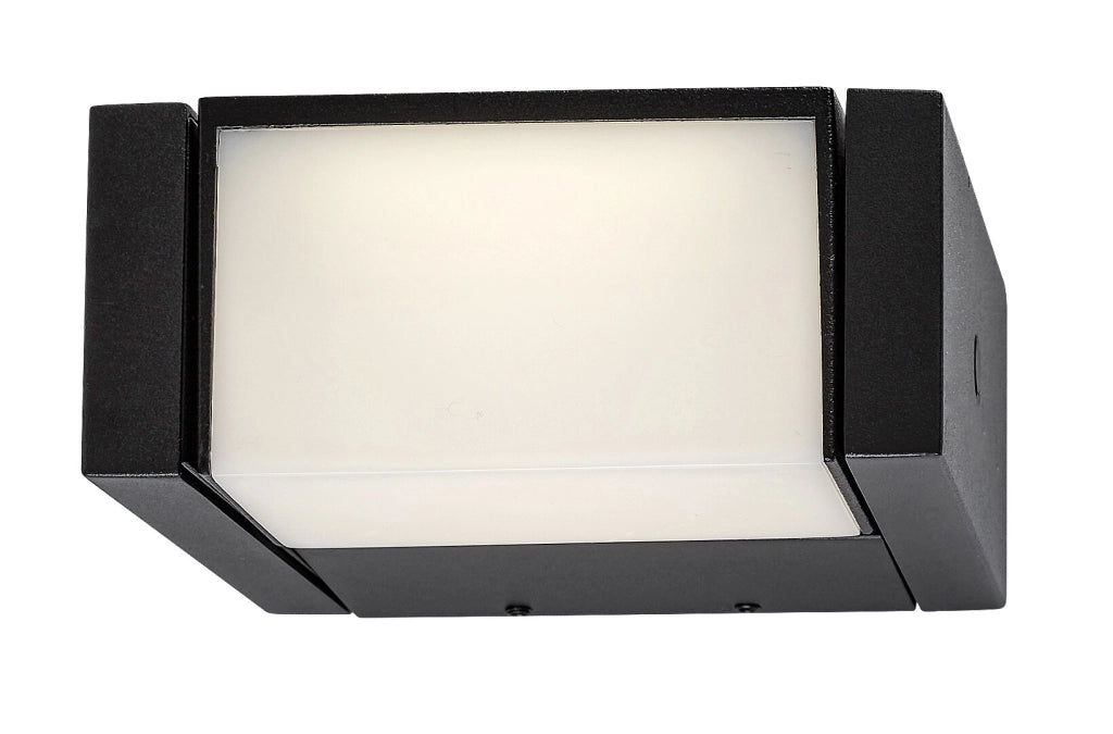 Applique esterna moderna nera 13cm orientabile LED10W IP54