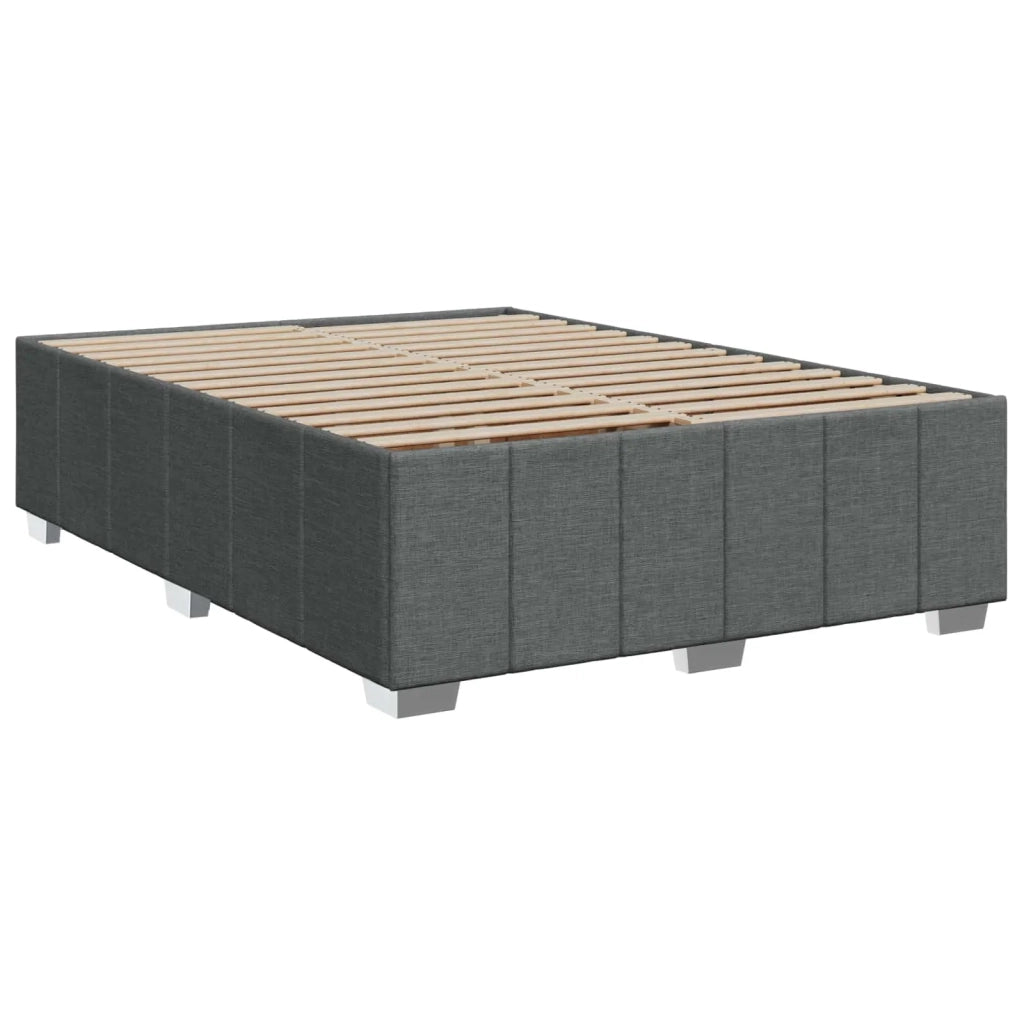 Letto box spring con materasso Grigio Scuro 160 x 200 cm 3454170