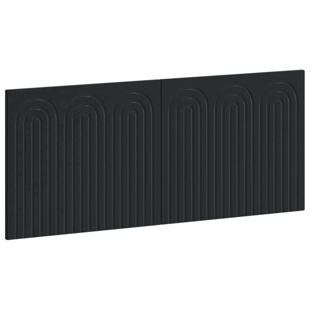 Testiera da Muro ALKMAAR Nero Legno ingegnerizzato 896306