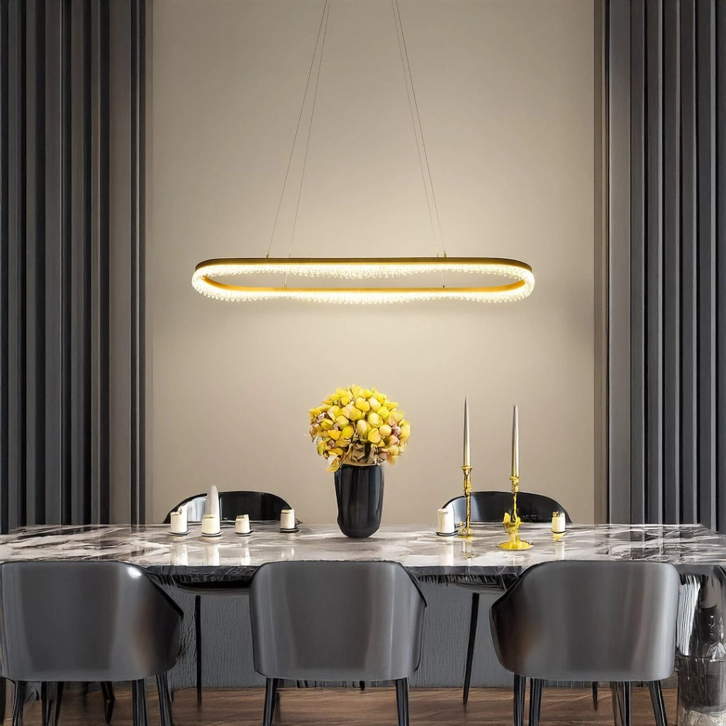Lampada sospesa PRECIOSA oro LED 45W 4000K Milagro