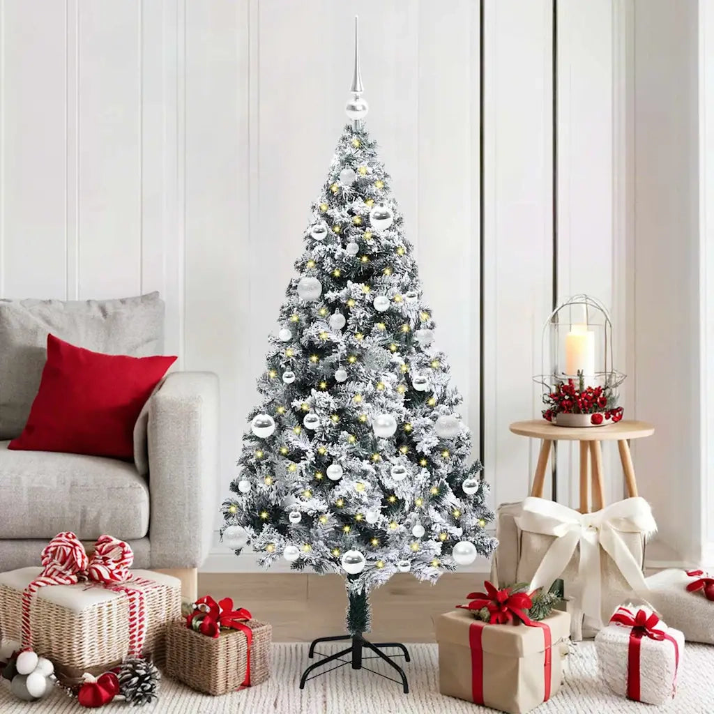 Albero di Natale artificiale con 150 LED Bianco 150 cm 3396954