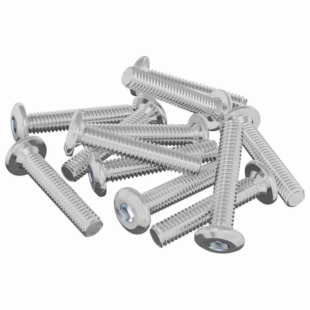 Vite con Testa Bloccante 2647 pcs Argento Acciaio 864579