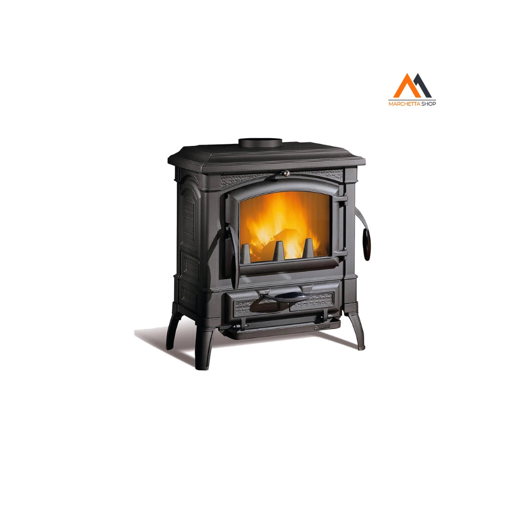 STUFA A LEGNA 'ISETTA EVO 4.0' 7,3 kw - colore nero antracit