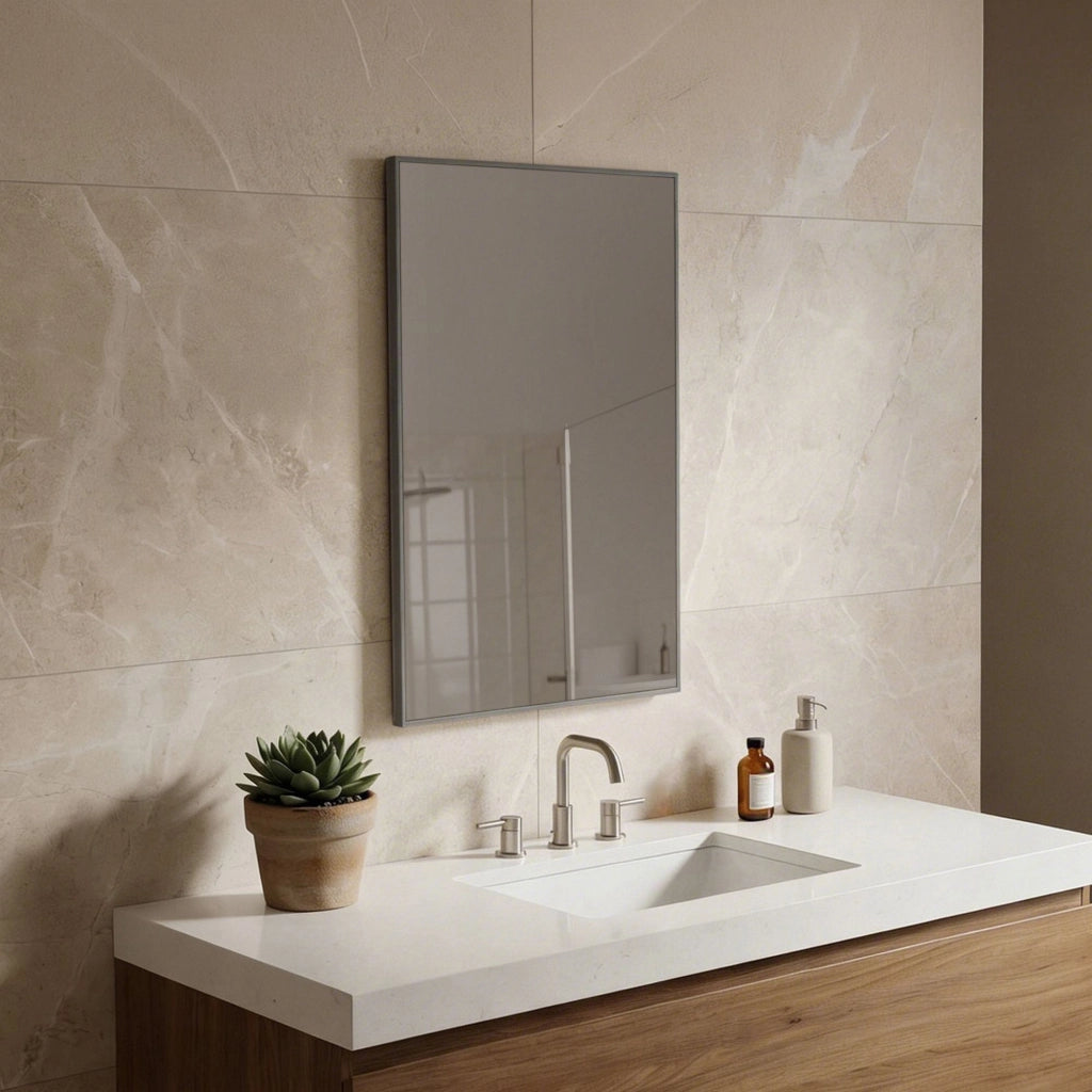 Specchio decorativo in legno "Purus 55" -  cm - Trasparente