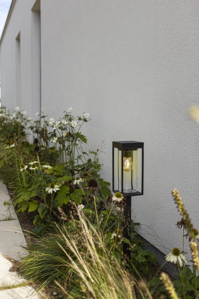 Paletto lampada da giardino solare Lutec FLAIR nero