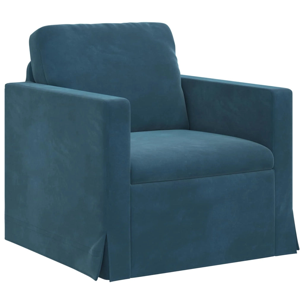 Divano Blu 78 x 78 x 80 cm Velluto 42024412