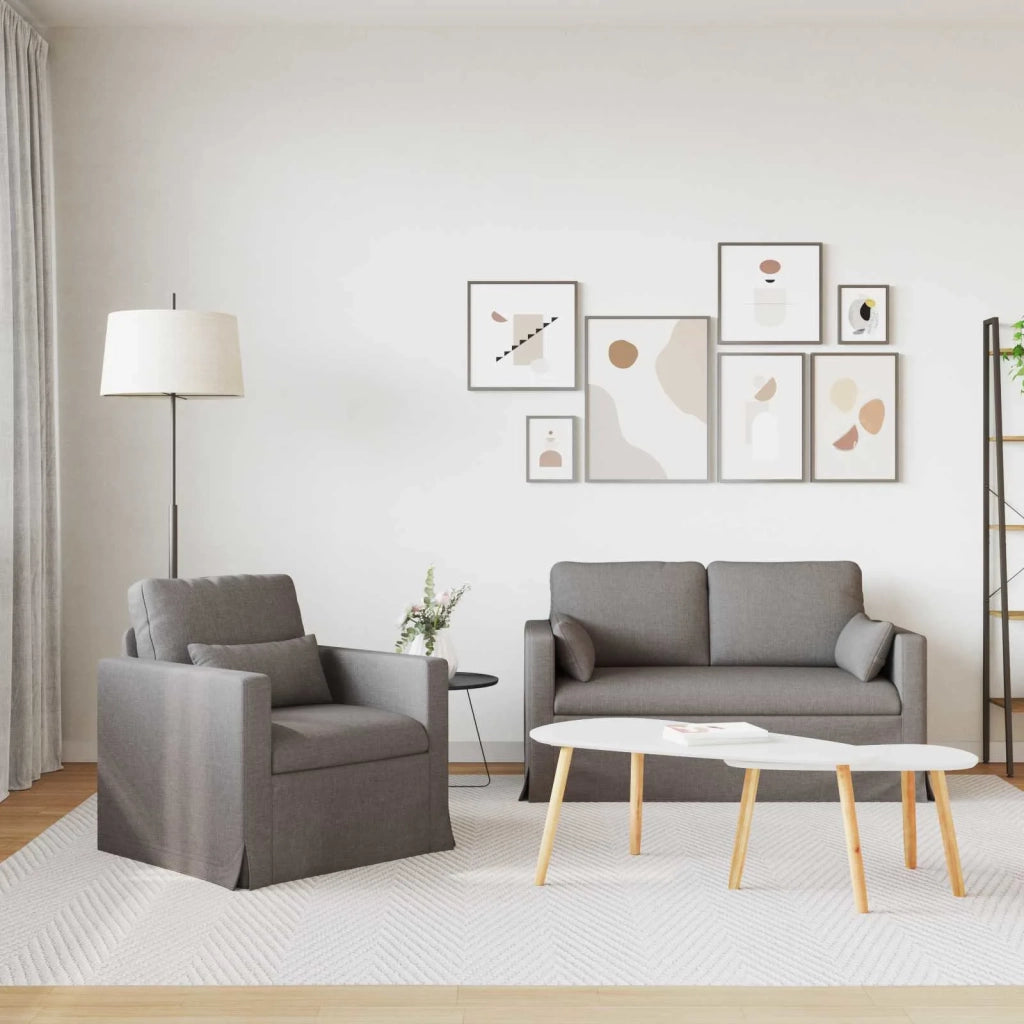 Set di divani 2 pcs Talpa 139 x 78 x 80 cm Tessuto 3407497