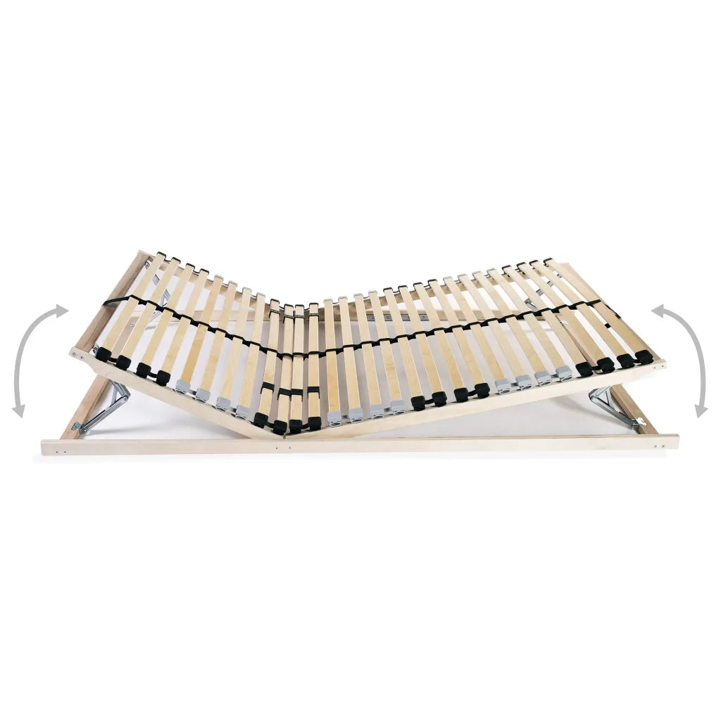 Letto singolo | Letto per adulti | Reti a Doghe 2 pz 7 Zone con 28 Doghe in Legno 70x200 cm