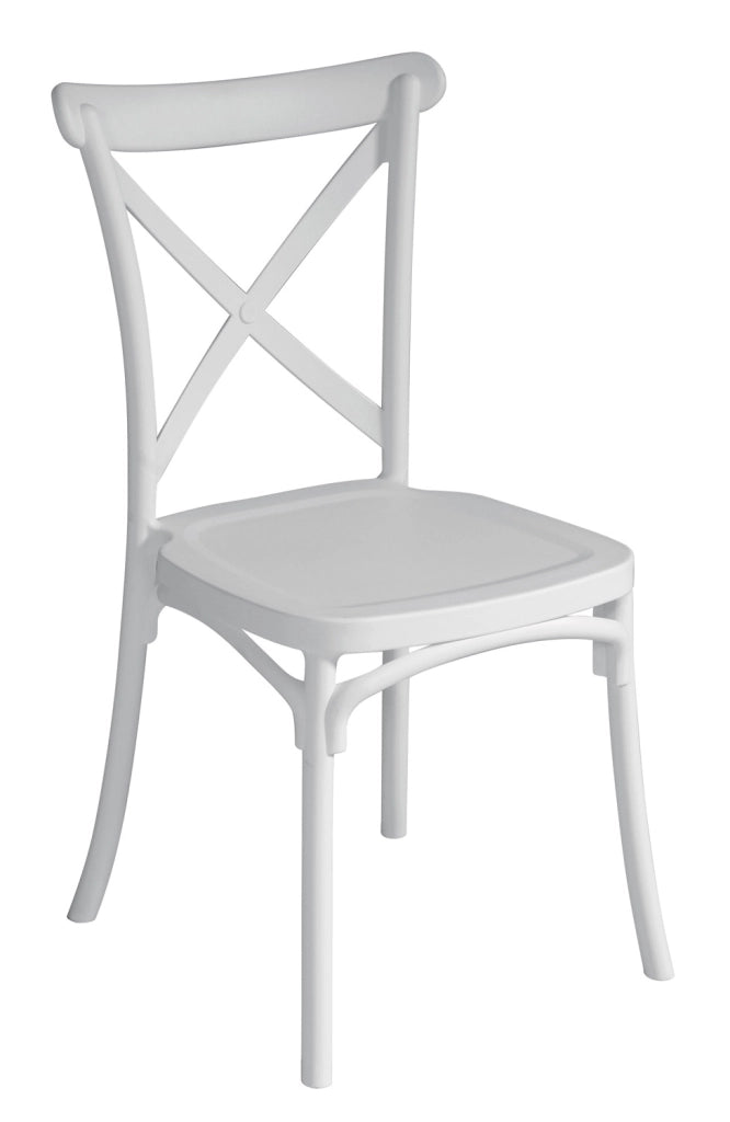 Cheonda - Sedia Trattoria In Polipropilene  1 Pz Colore: Bianco