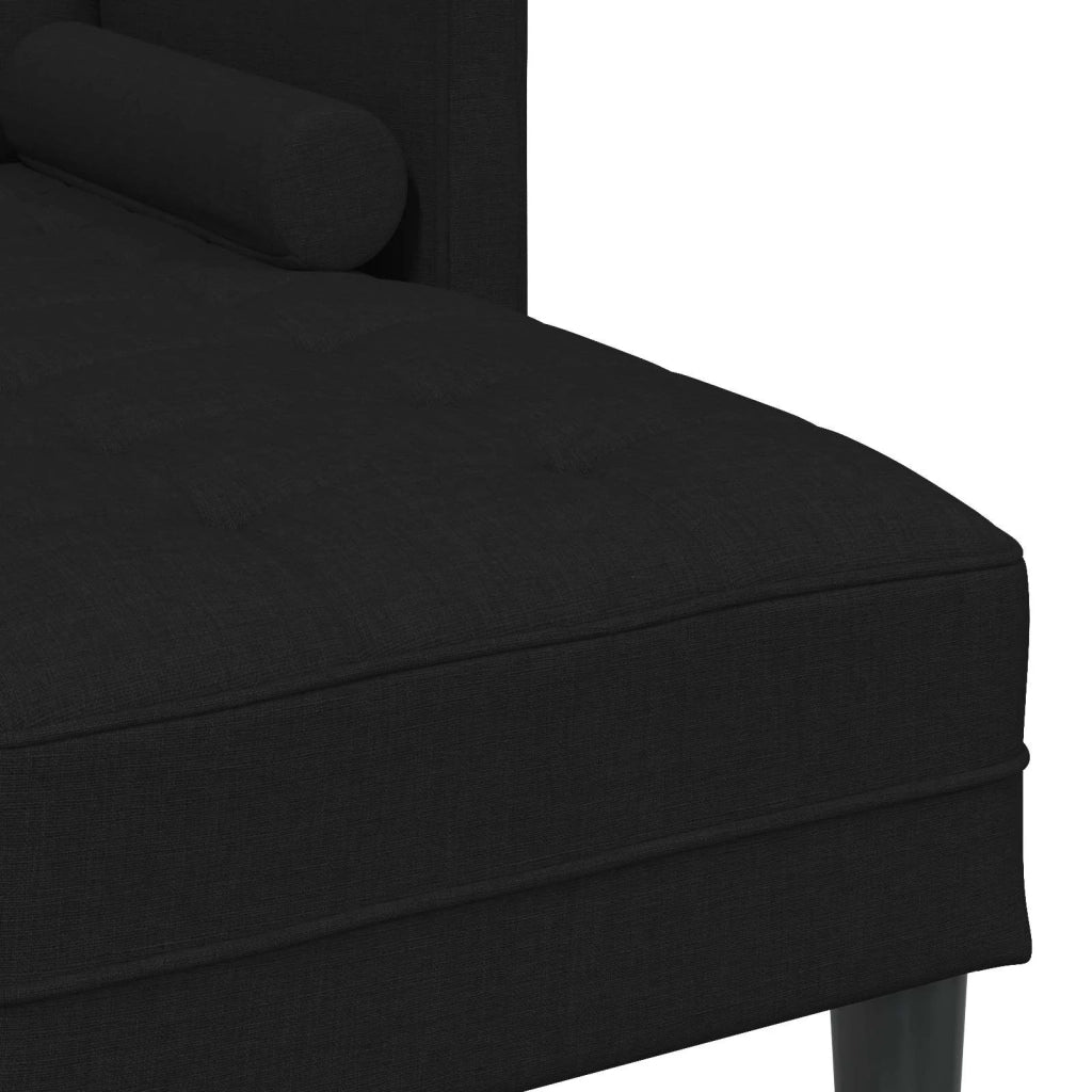 Set di divani con cuscino 2 pcs Nero Poliestere 3329254