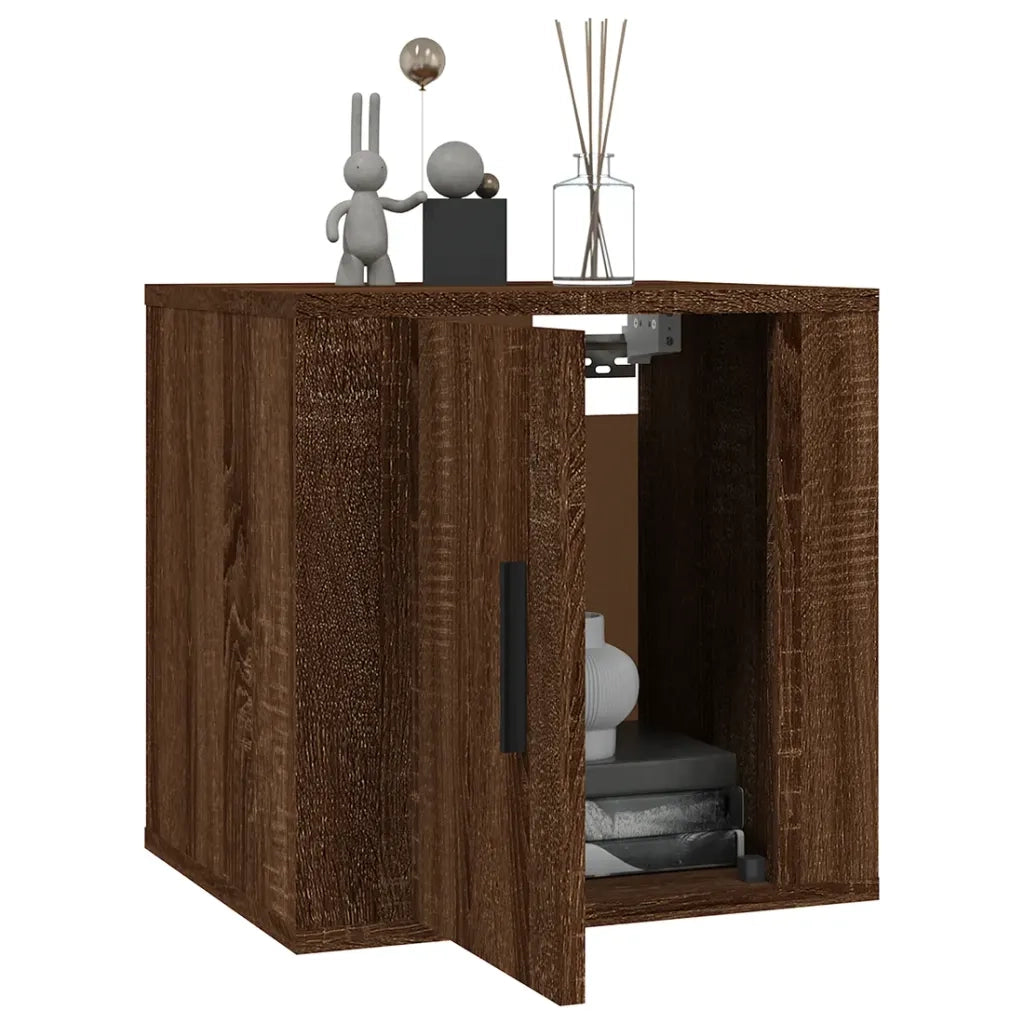 Mobili Porta TV a Parete 2 pz | Armadietto TV | Mobile Porta TV Rovere Marrone 40x34,5x40 cm