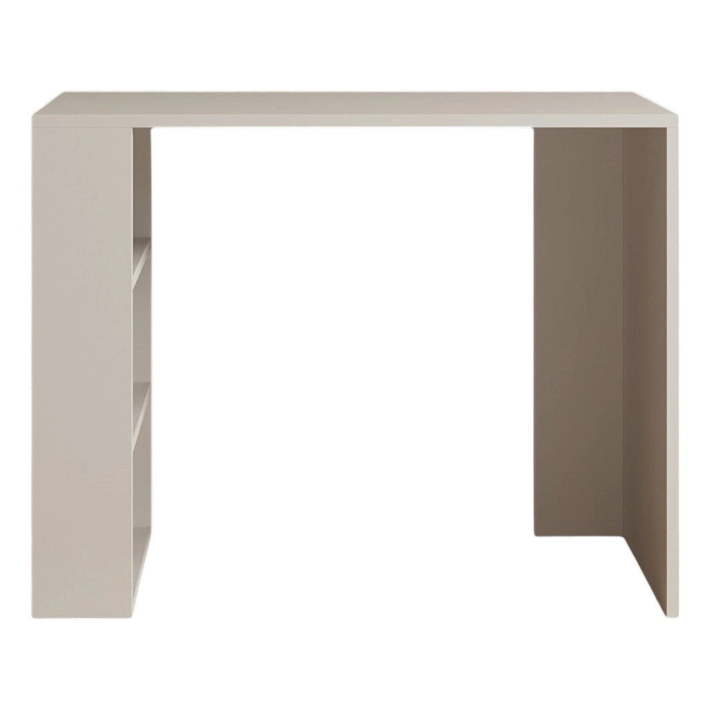 Torrile, Scrivania 3 Ripiani, 90x50x70h cm Beige