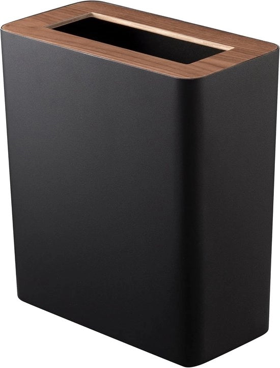 Scatola per Rifiuti Quadrata - Marrone Plastica - Adatta per Casa e Ufficio
