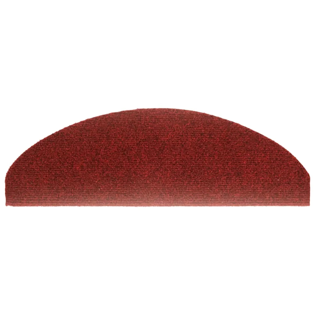 Tappetini per scale autoadesivi 20 pz 65x21x4 cm Bordeaux Rosso Semicircolari Grandi 3365647