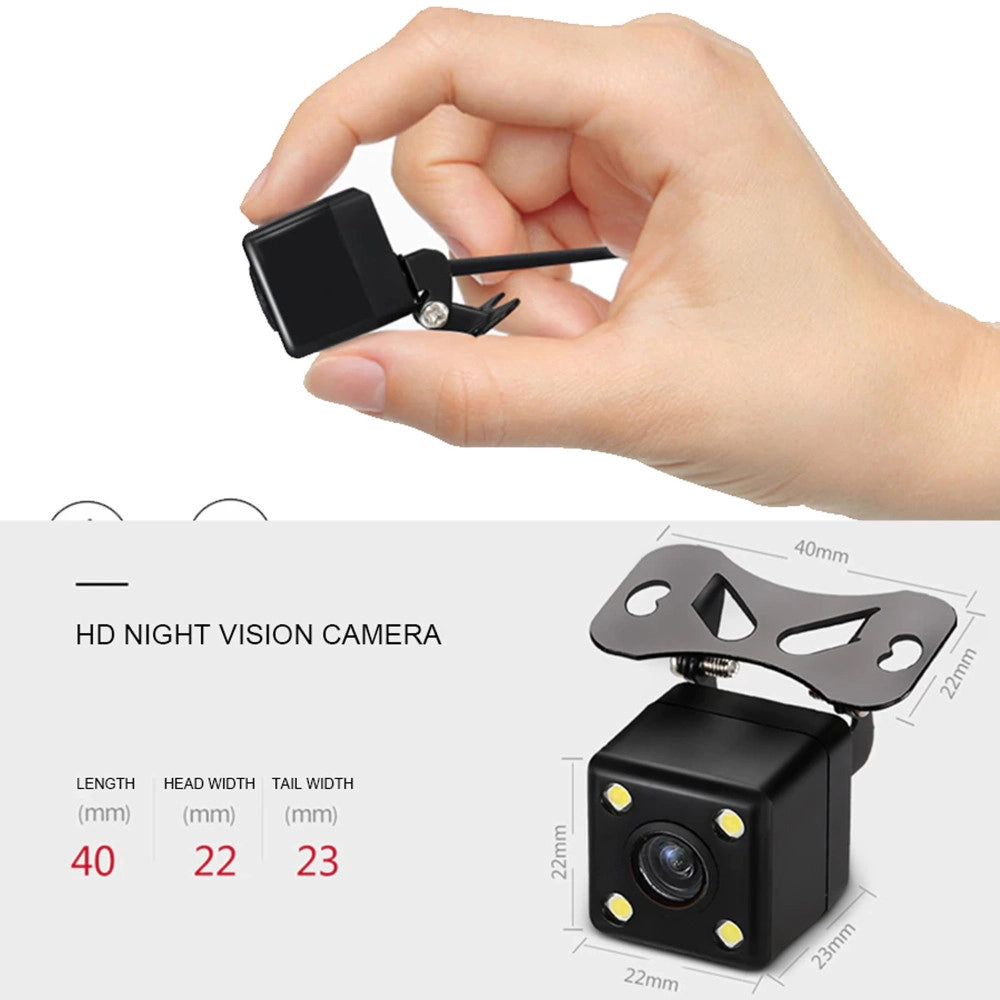 Trade Shop - Telecamera Per Retromarcia Per Auto Q-dc2 Visione Notturna A 170° Impermeabile -