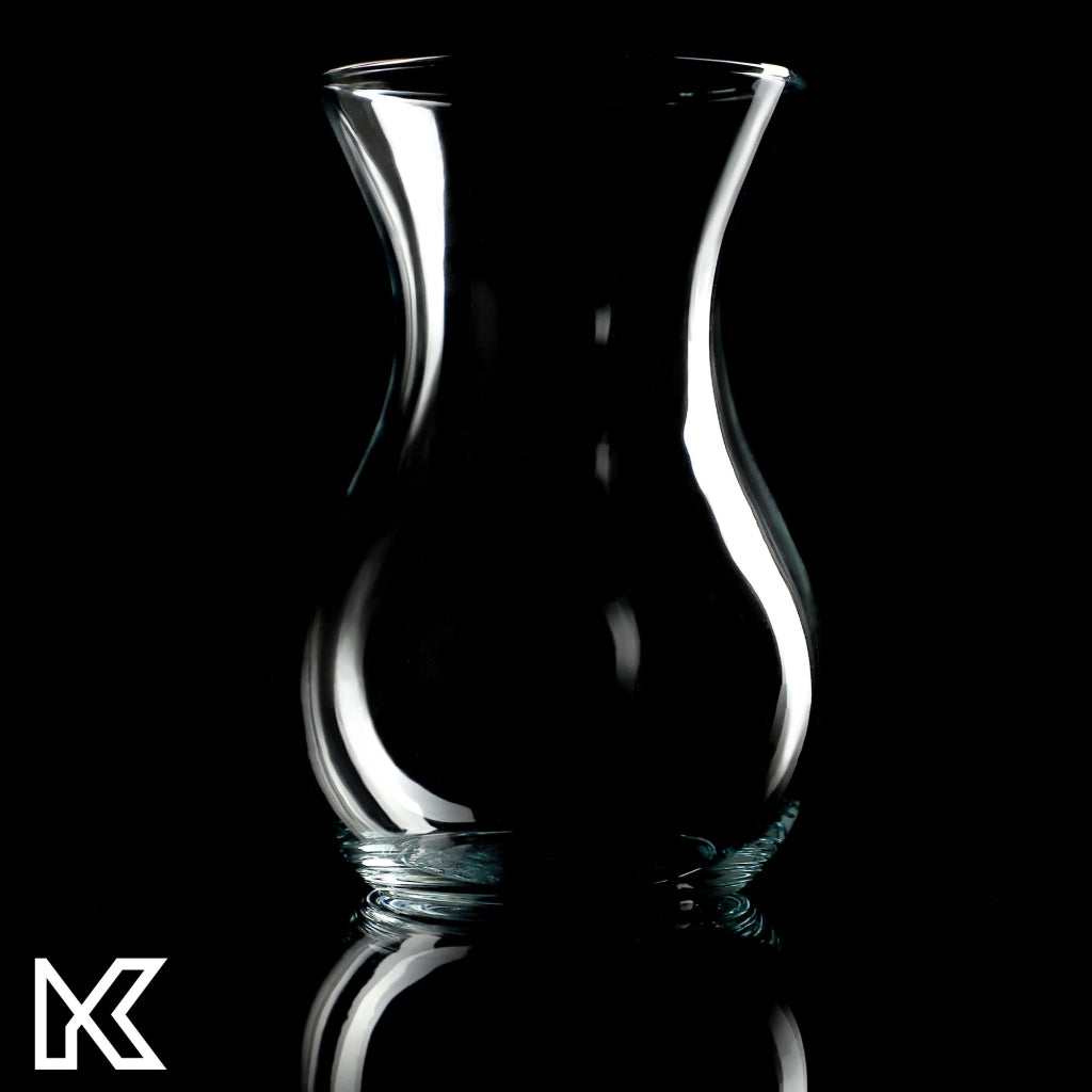 Vaso in vetro KADAX per fiori e bouquet, trasparente, classico, 18 cm, 2 pezzi