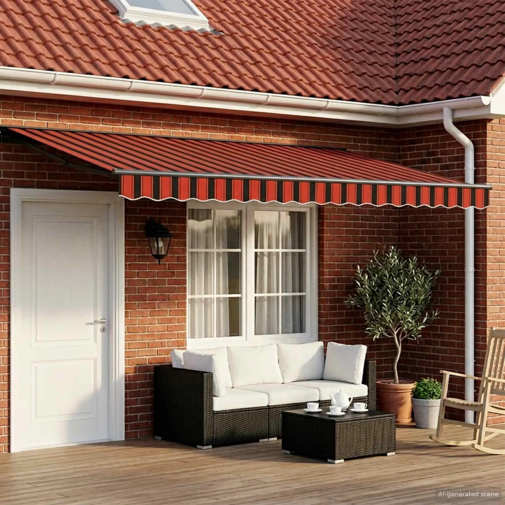 Cornice per Tenda Manuale con LED 5 x 3 m 3420918