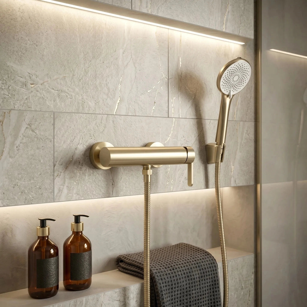 Rubinetto Per Vasca Rea Ontario Side Brush Gold
