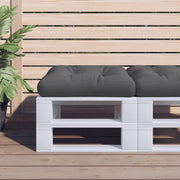 Cuscino per Pallet Antracite 50x50x12 cm in Tessuto 360425