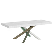 Tavolo allungabile 90x160/420 cm Volta Premium bianco frassino telaio 4/A