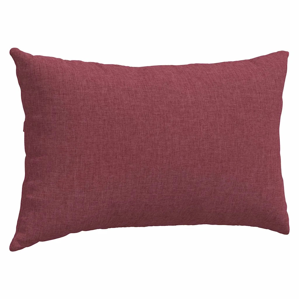 Cuscini da Divano 2 pcs Rosso Vino 50 x 30 cm Tessuto 42013613
