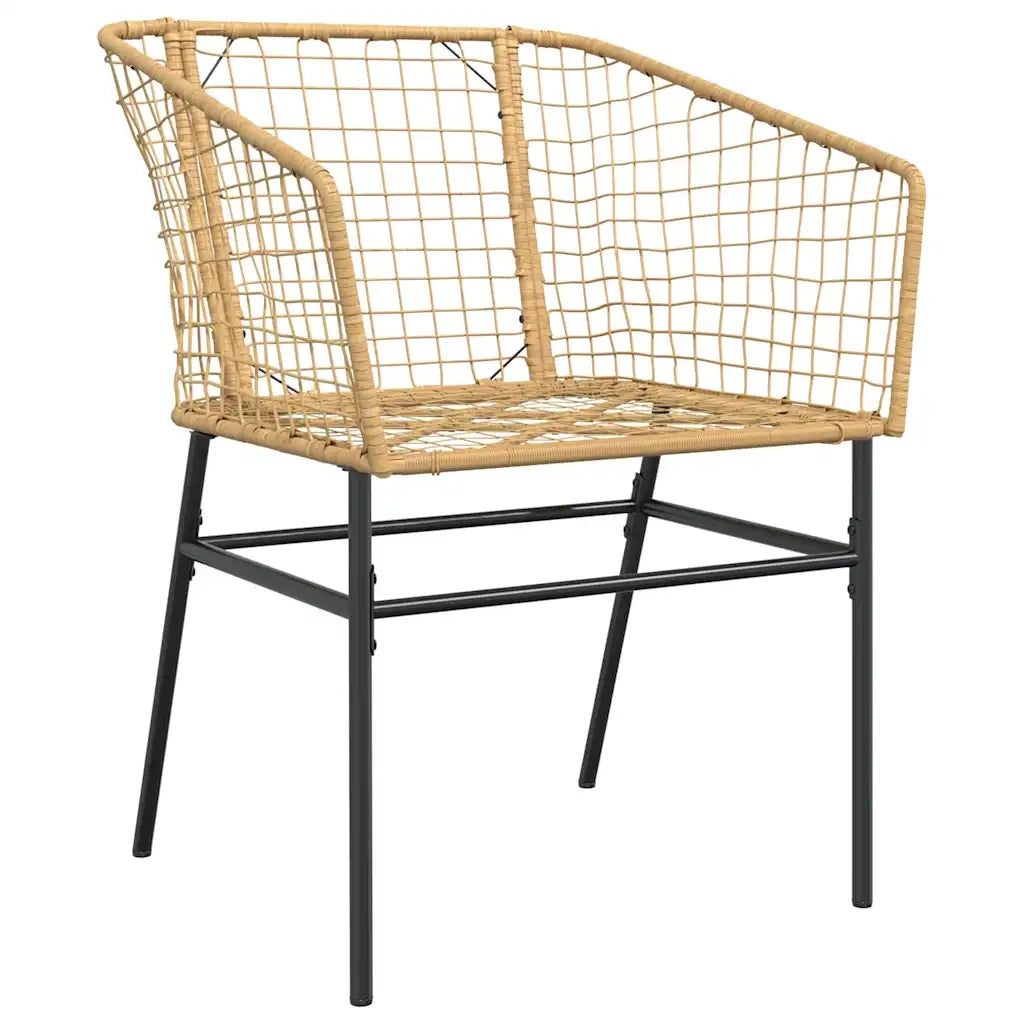 Set da Pranzo da Giardino 5pz Polyrattan Vetro 3334592