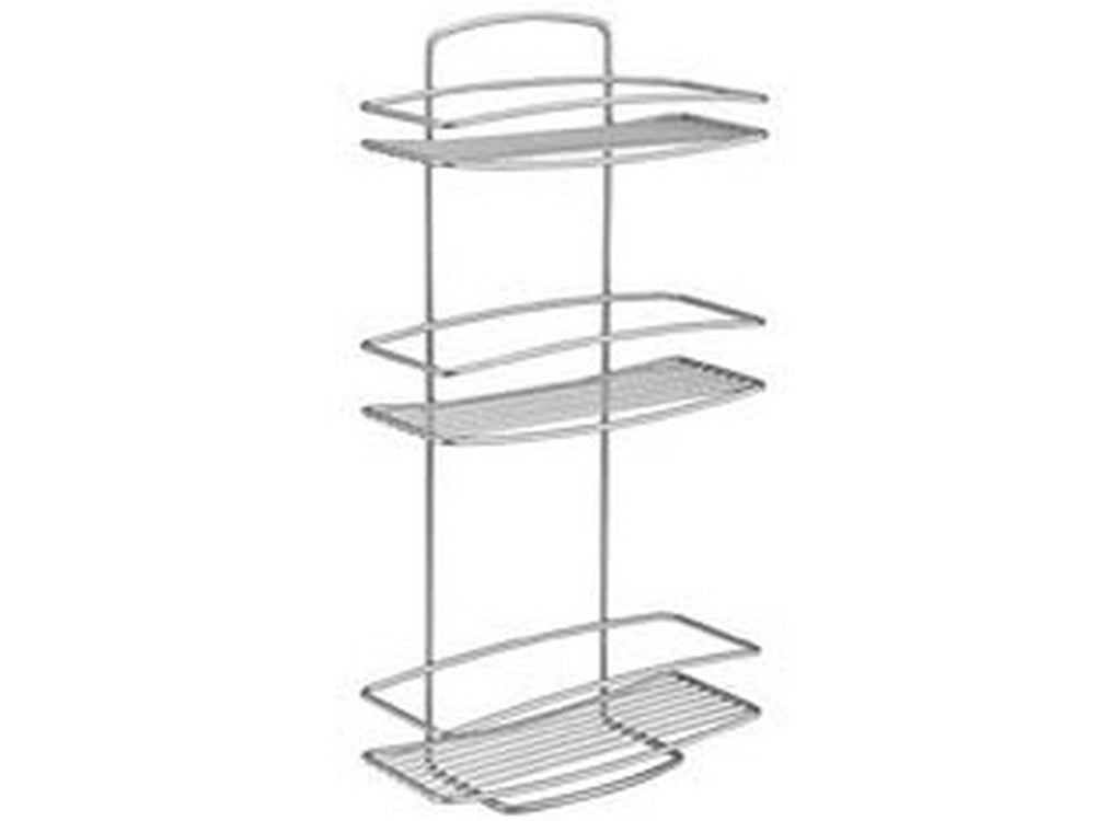 1pz mensola rettangolare a 3 piani serie onda - cm.26x11x53 cod:ferx.fer324366