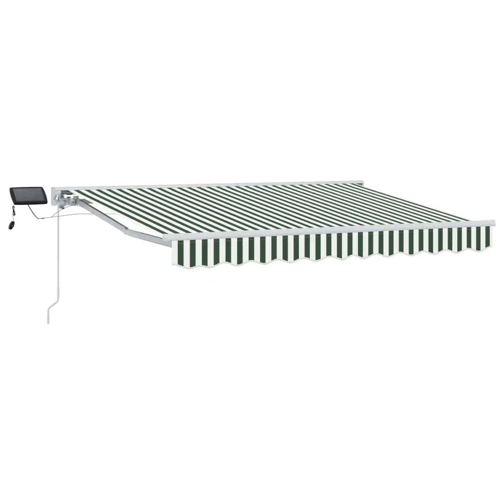Cornice per Tenda Manuale con LED Verde e Bianco 3 x 2,5 m 3420590