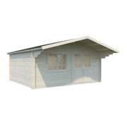 Casetta da giardino in legno 500x445 cm spessore 40 mm con porta doppia e finestra 19,7 m² - Esterni da Vivere