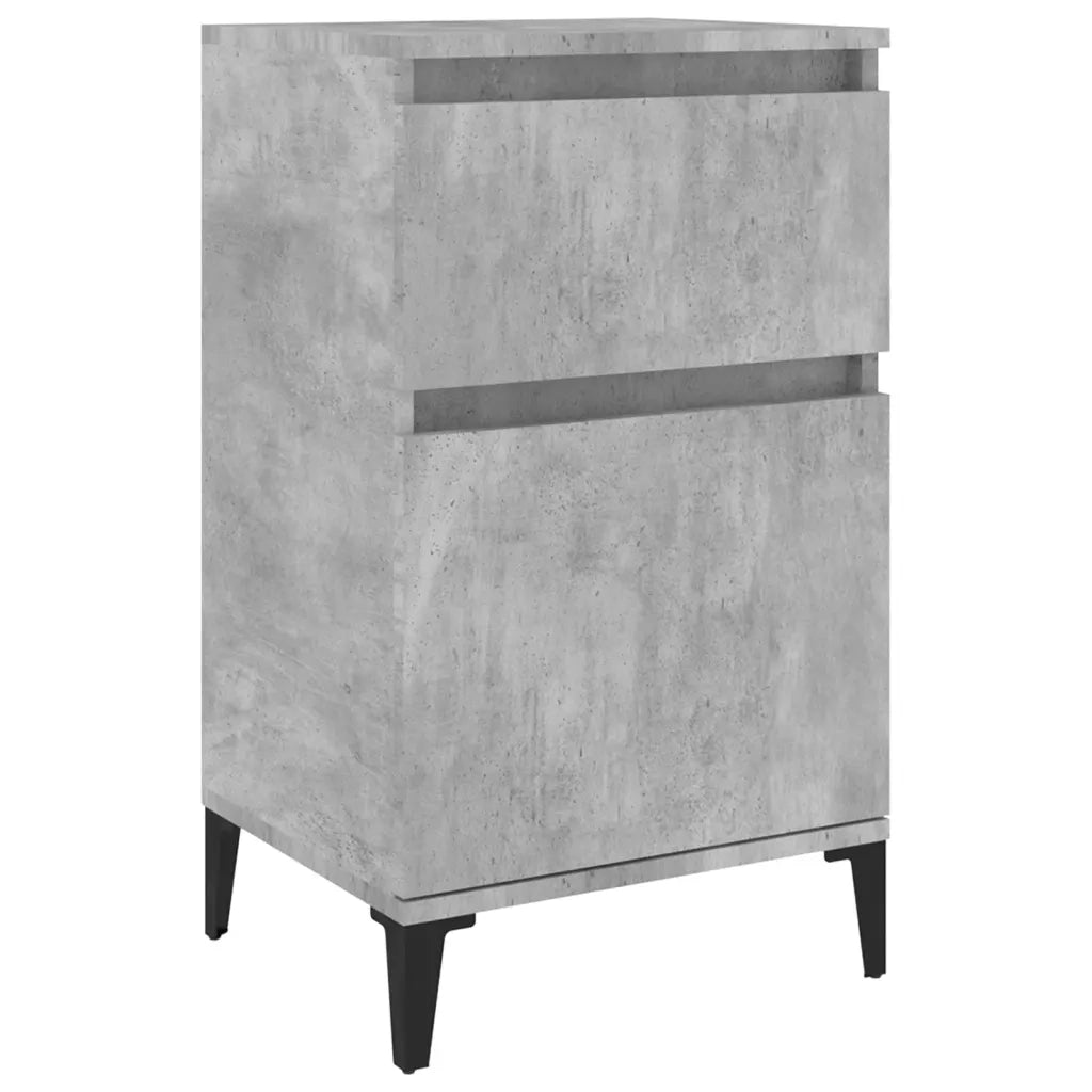 Comodino Grigio Cemento 40x35x70 cm 819716
