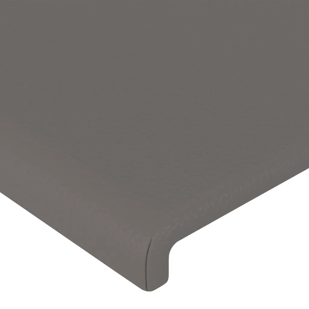 Testiera Grigio 144x5x118/128 cm in Similpelle 3116146