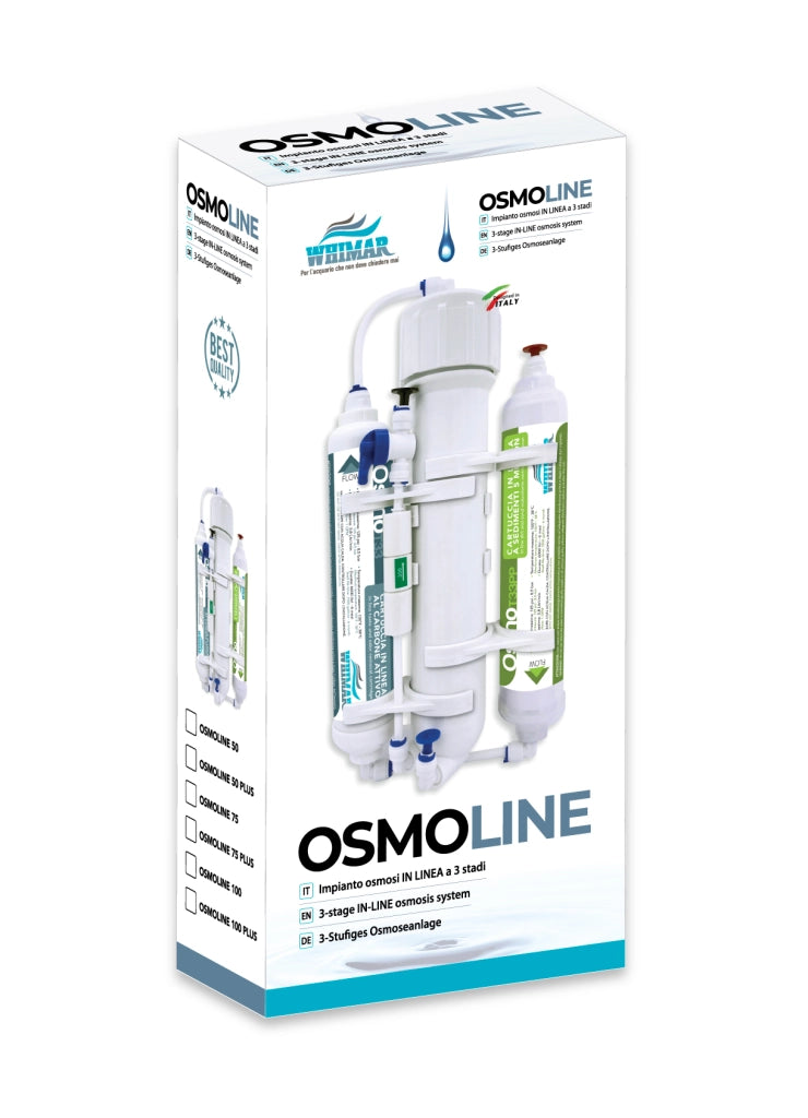 Whimar OsmoLine 100GPD 380 L/g - Impianto osmosi in linea con membrana Vontron lavaggio membrana