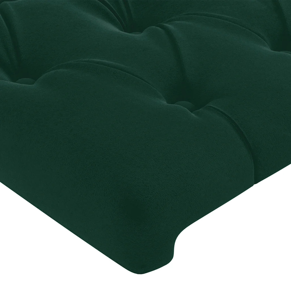 Testiera a LED Verde Scuro 90x7x78/88 cm in Velluto 3121987