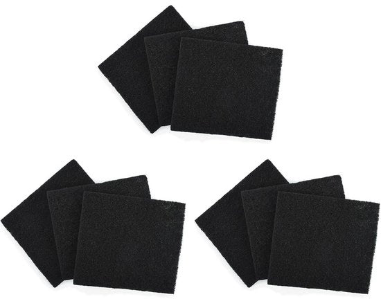 Pacchetto di 9 filtri attivi a carbone per gatto, filtri di sostituzione per gatto, filtro di carbone con odore nero, filtro di carbone molto assorbente per gatto, filtro di sostituzione per gatto, per gatto