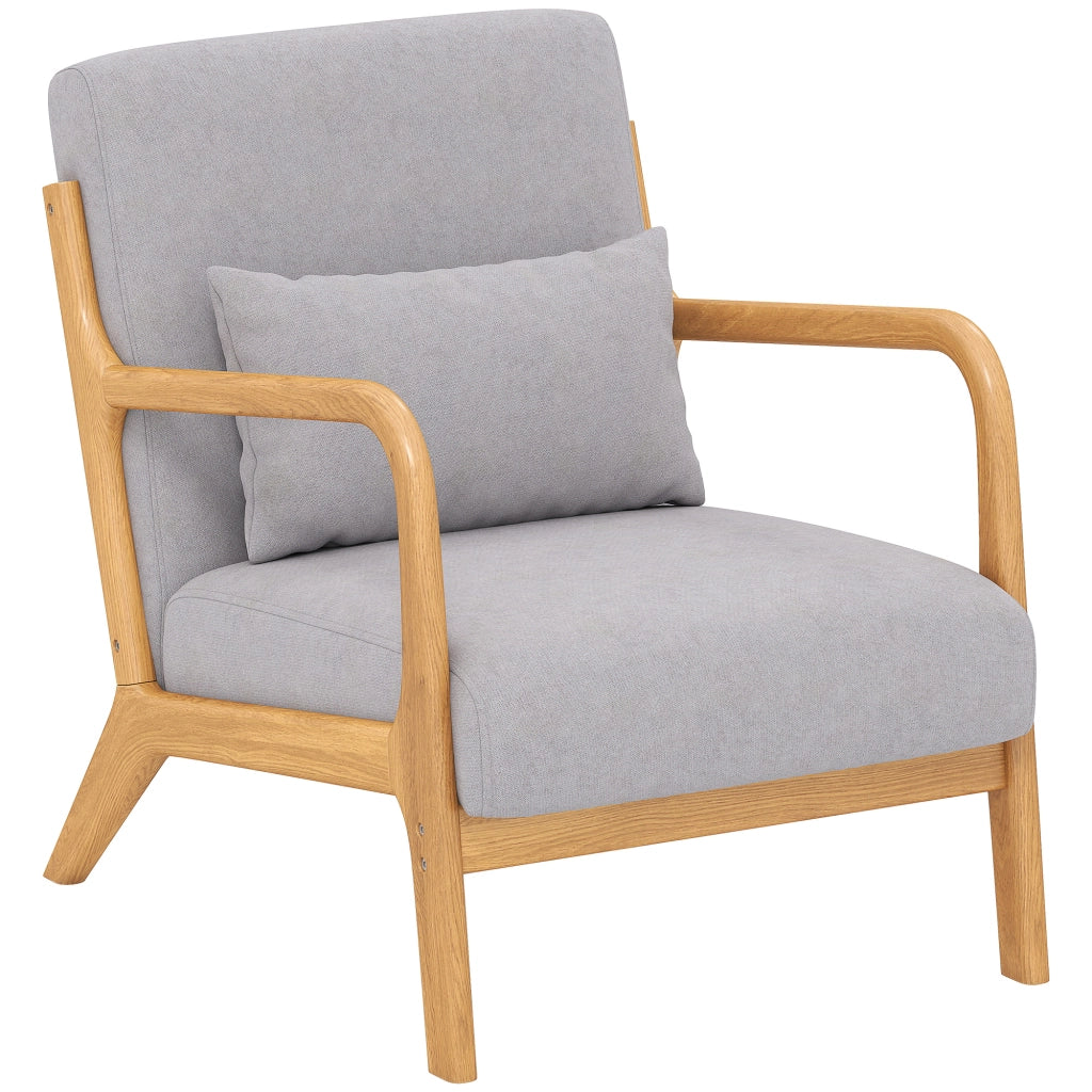 Poltrona Lounge Elegante ¨C Minimal ¨C Tessuto Velluto Grigio Scuro