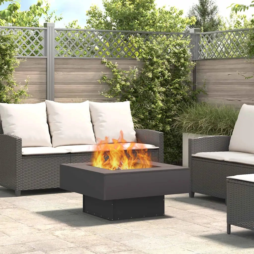 Focolare Nero 80 x 80 x 40 cm Acciaio 858956