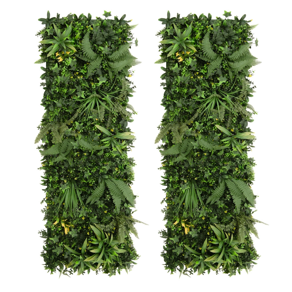 Pannello Parete Vegetale Artificiale Ayla 50x150 cm x2 per Giardino e Casa